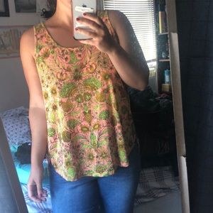Fun, floral, and flowy summer tank!